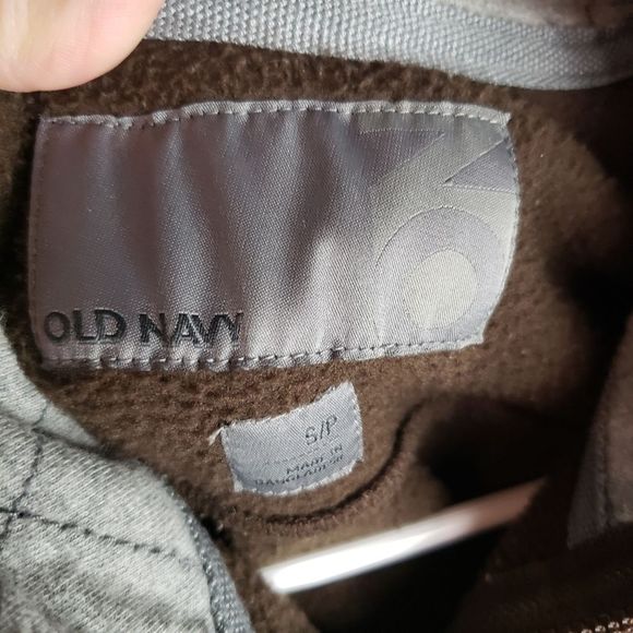 OLD Navy Brown Fleece Jacket Ladies Medium - Picture 4 of 5